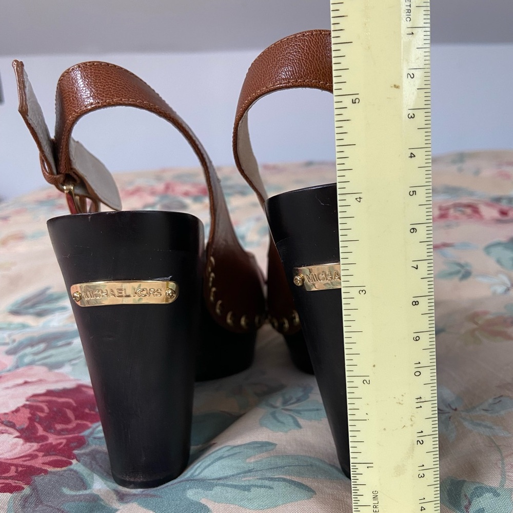 Michael Kors Brown Wedge Sandals - Picture 7 of 7